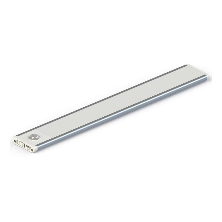 LED virtuvės šviestuvas, kabinamas po spintele CABINET-4 su PIR jutikliu LED/1,5W/230V 1100mAh 4000K