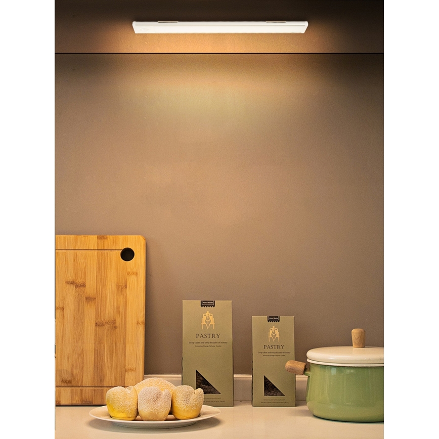 LED virtuvės šviestuvas, kabinamas po spintele CABINET-4 su PIR jutikliu LED/1,5W/230V 1100mAh 4000K