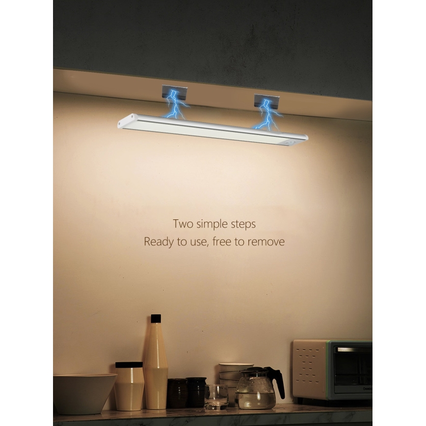 LED virtuvės šviestuvas, kabinamas po spintele CABINET-4 su PIR jutikliu LED/1,5W/230V 1100mAh 4000K