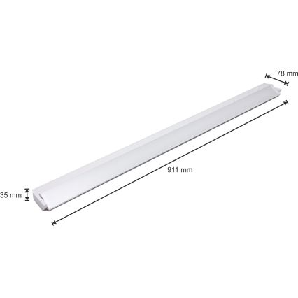 LED virtuvės šviestuvas, kabinamas po spintele LED/15W/230V balta