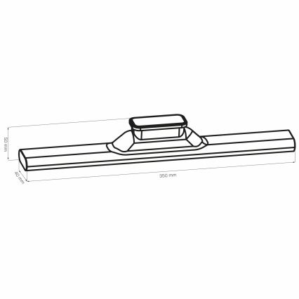 LED virtuvės šviestuvas, kabinamas po spintele magnetinis LED/2,5W/5V USB 2700/4000/6500K 1200 mAh 35 cm balta
