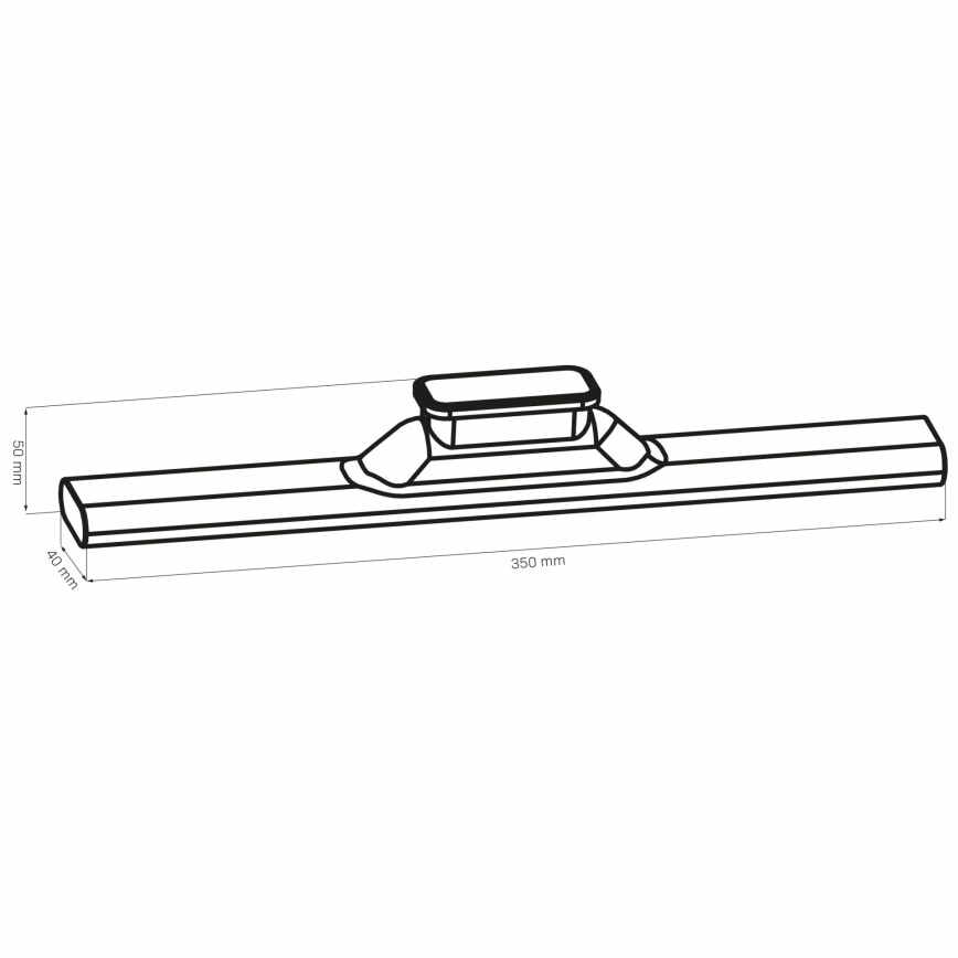 LED virtuvės šviestuvas, kabinamas po spintele magnetinis LED/2,5W/5V USB 2700/4000/6500K 1200 mAh 35 cm balta