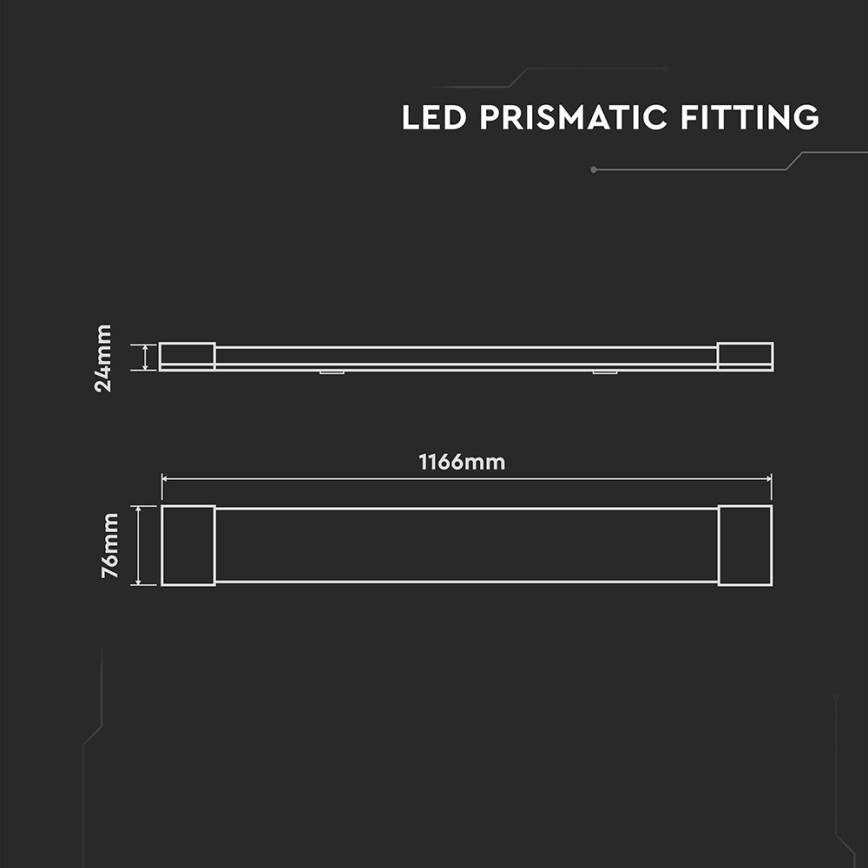 LED virtuvės šviestuvas, kabinamas po spintele LED/40W/230V 4000K 116 cm