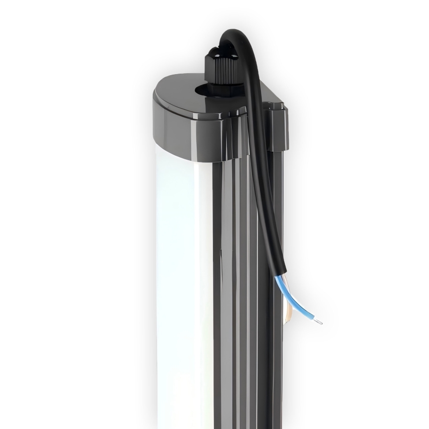 LED virtuvės šviestuvas, kabinamas po spintele LED/60W/230V 6000K 120 cm IP65 juoda