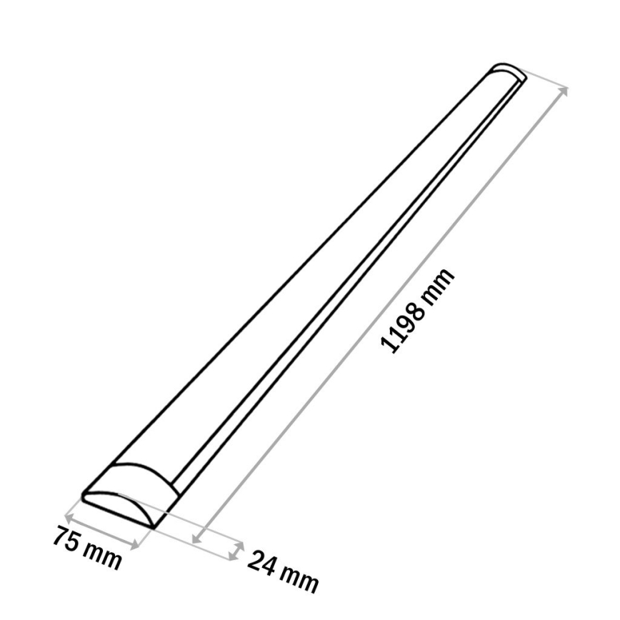 LED virtuvės šviestuvas, kabinamas po spintele QTEC LED/36W/230V 120 cm balta