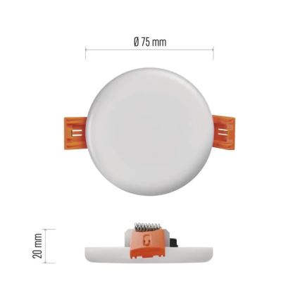 LED Vonios įleidžiamas šviestuvas LED/6W/230V IP65