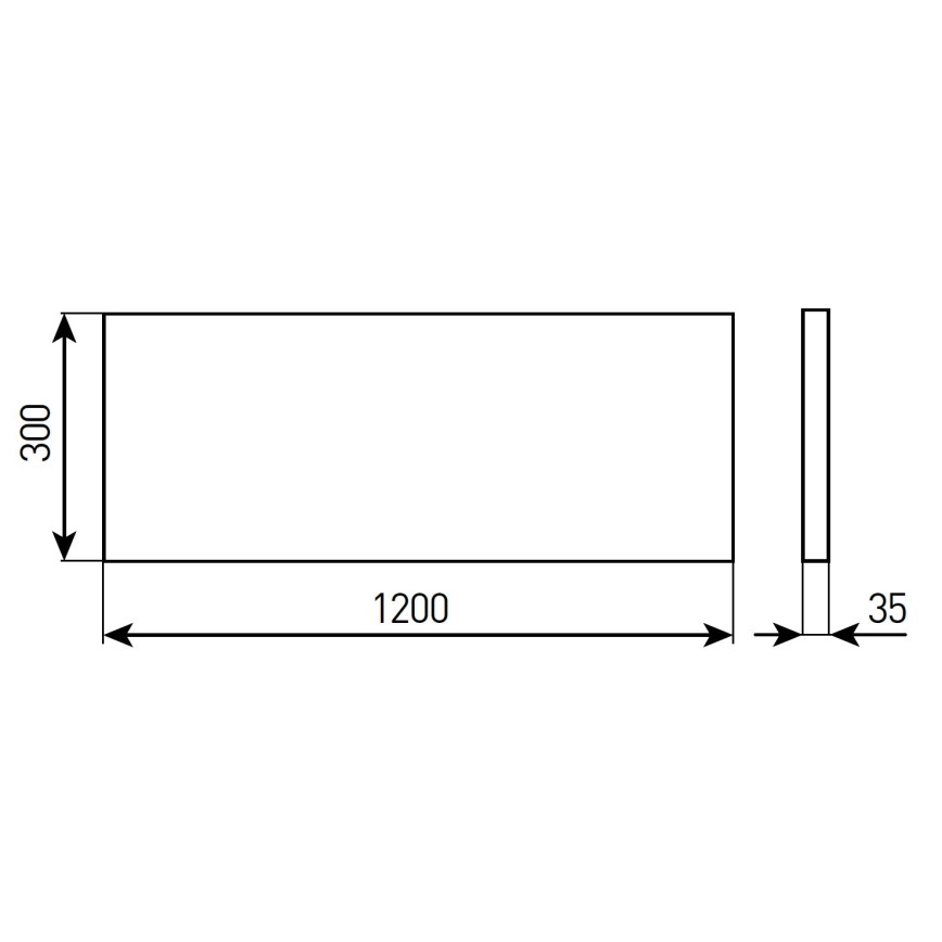 LED dimeriuojama vonios kambario įleidžiama lubų panelė STELLA LED/28/32/36/40W/230V 30x120 cm CRI 90 IP44 balta