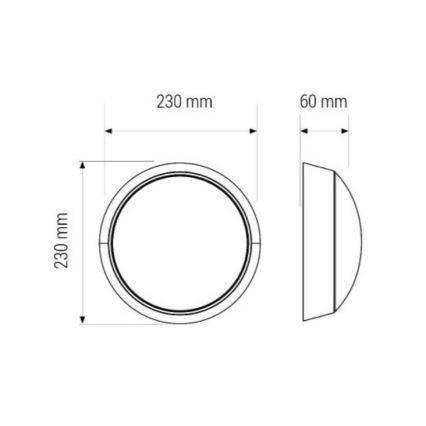 LED Vonios kambario lubinis šviestuvas LED/11W/230V IP40