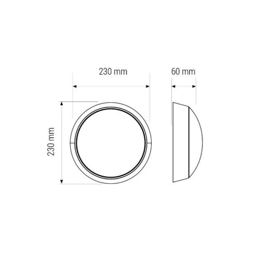 LED Vonios kambario lubinis šviestuvas LED/11W/230V IP40