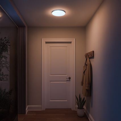 LED vonios kambario lubinis šviestuvas MAYA LED/15 W/230 V skersmuo 33 cm IP44 blizgus chromas