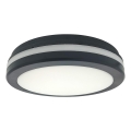 LED vonios kambario lubinis šviestuvas su judesio jutikliu LED/20W/230V 3000/4000/6500K skersmuo 23 cm IP54 antracitas