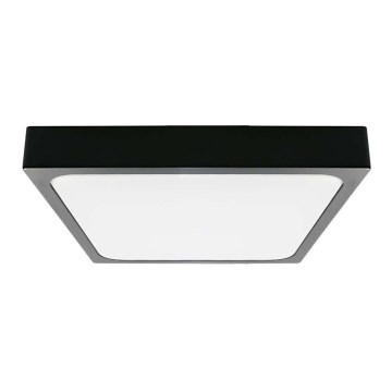 LED vonios kambario lubinis šviestuvas su sensoriumi LED/18W/230V 4000K IP44 22,5x22,5 cm juodas