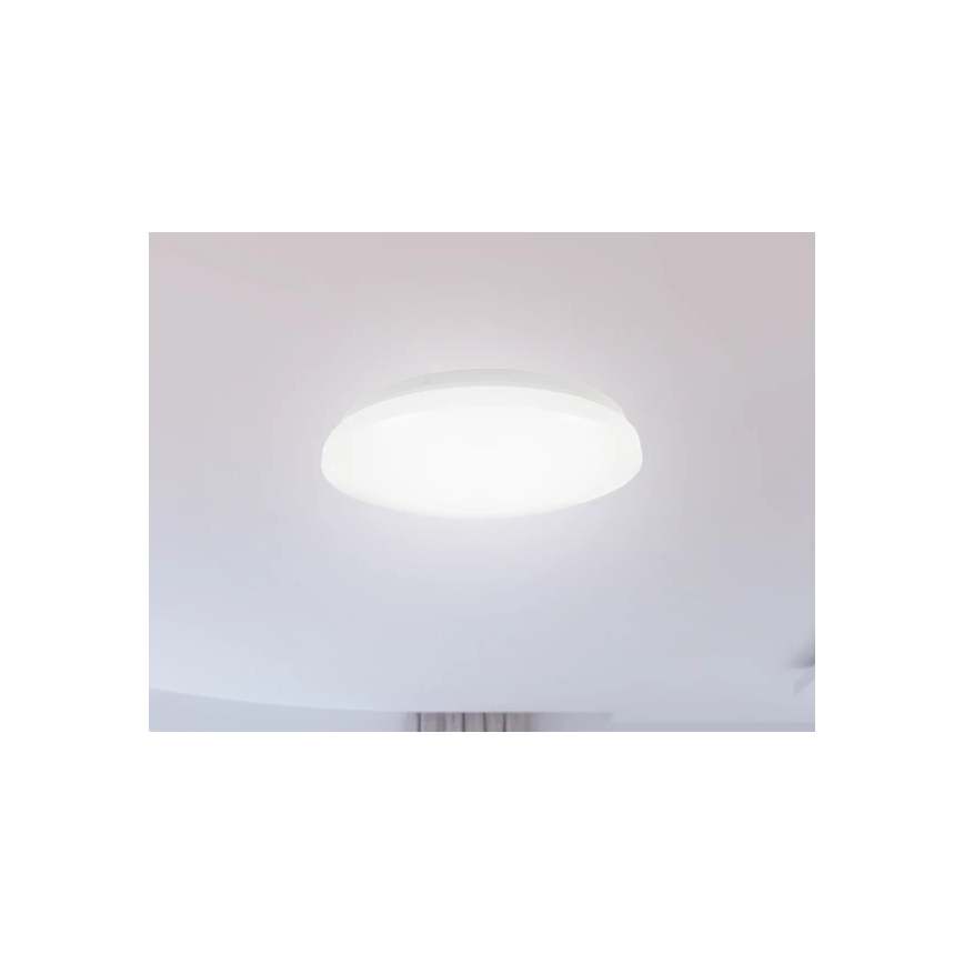 LED vonios kambario lubų šviestuvas OPAL LED/12W/230V skersmuo 24,5 cm IP44 baltas
