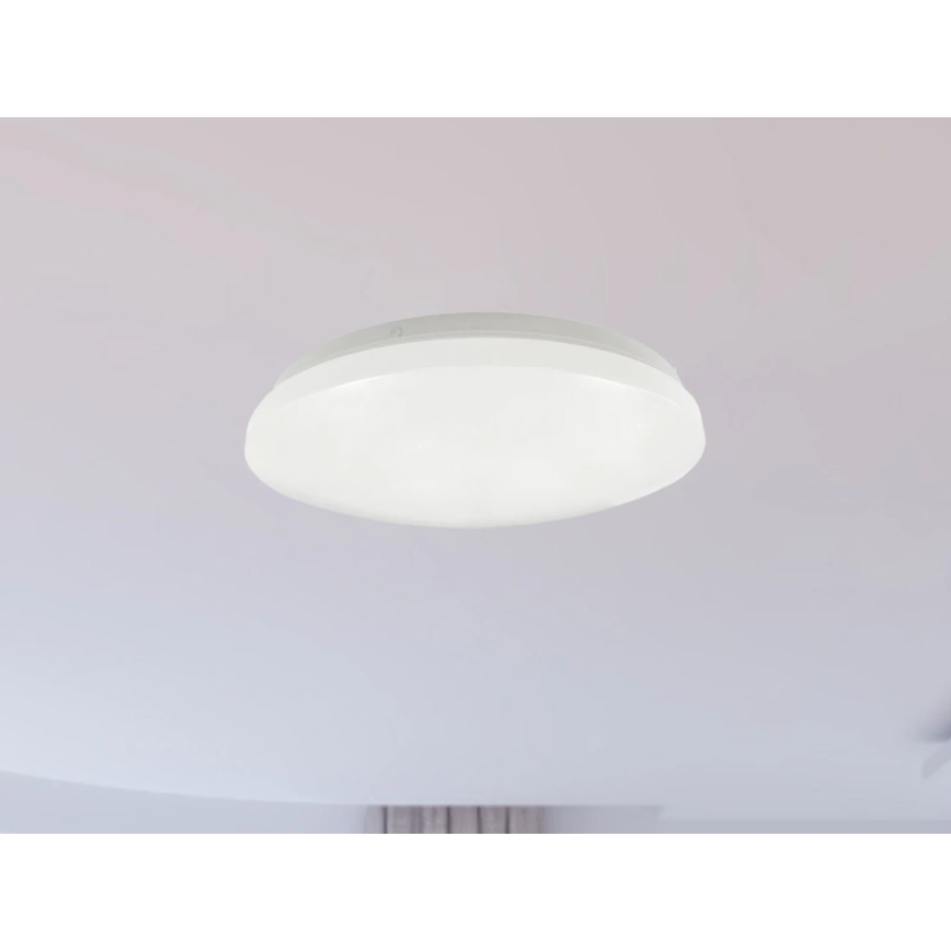 LED vonios kambario lubų šviestuvas OPAL LED/12W/230V skersmuo 24,5 cm IP44 baltas