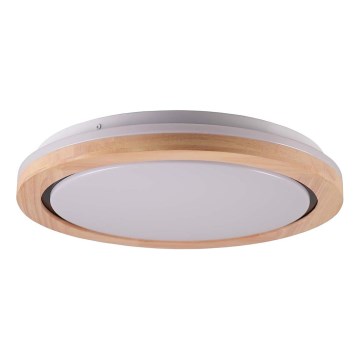 LED vonios kambario medinis lubinis šviestuvas LED/24W/230V, skersmuo 39 cm, IP44, ąžuolas