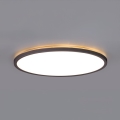 LED Vonios kambario šviestuvas su judesio ir prieblandos jutikliu NIVERA LED/32W/230V IP54 3000/4000/6000K diametras 42 cm juoda + nuotolinio valdymo pultas