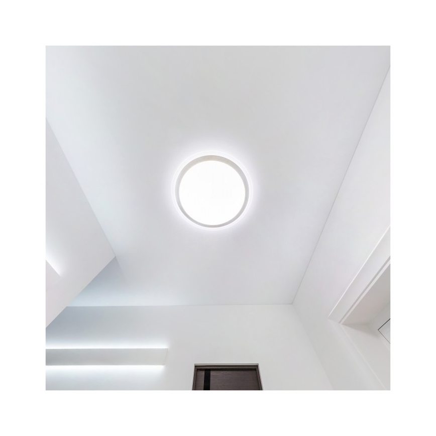 LED vonios lubinis šviestuvas DEFENDER LED/12/18/24W/230V 3000/4000/6500K IP65 skersmuo 30 cm baltas