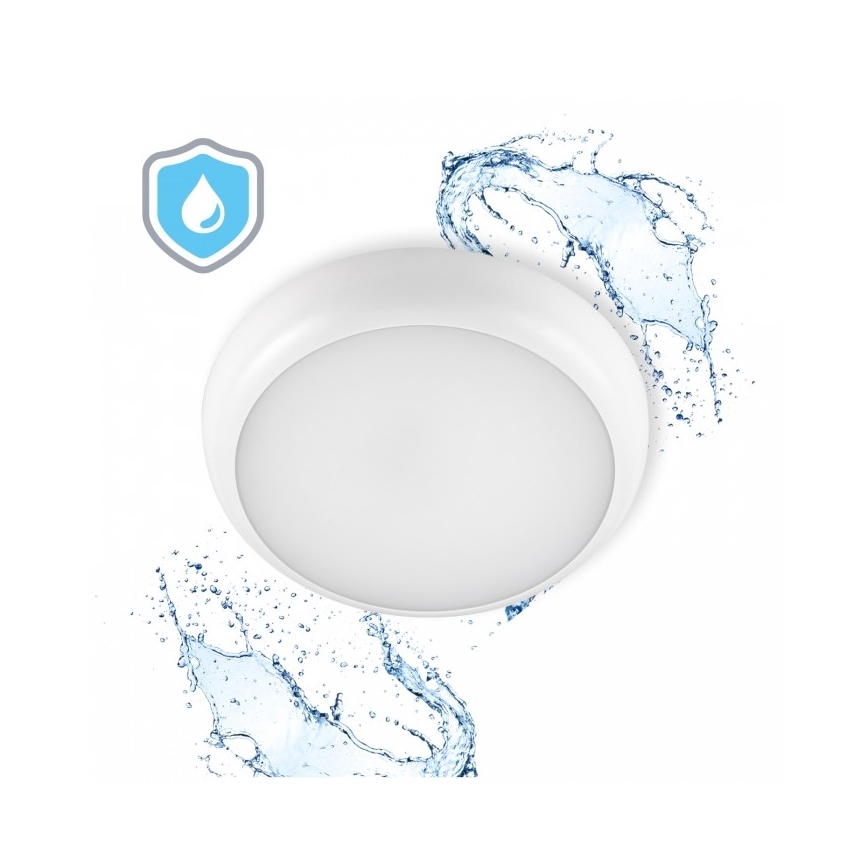 LED vonios lubinis šviestuvas DEFENDER LED/12/18/24W/230V 3000/4000/6500K IP65 skersmuo 30 cm baltas