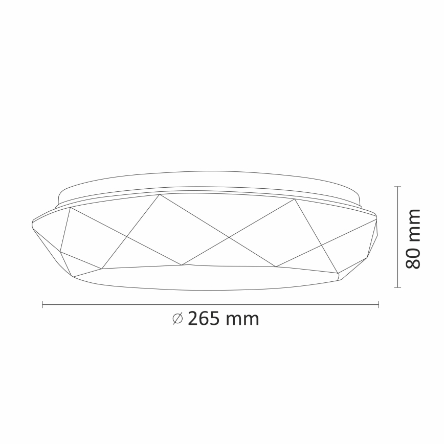LED vonios lubinis šviestuvas GALAXY LED/12W/230V