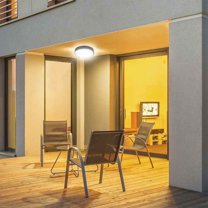 LED Vonios lubinis šviestuvas LED/18W/230V 4000K IP44 juodas