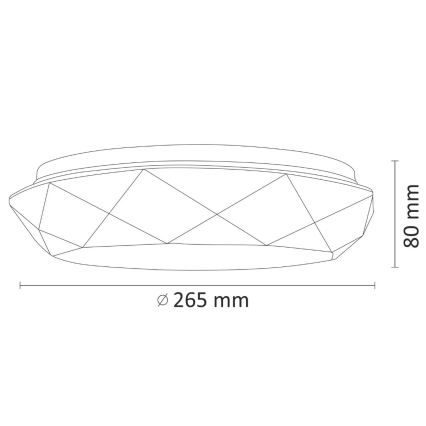 LED vonios lubinis šviestuvas SELINA LED/12W/230V