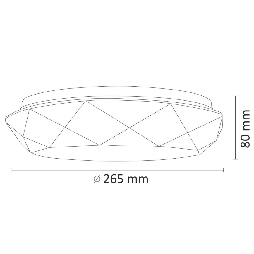 LED vonios lubinis šviestuvas SELINA LED/12W/230V