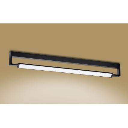 LED Vonios sieninis šviestuvas DEKSTER LED/36W/230V IP44 juodas