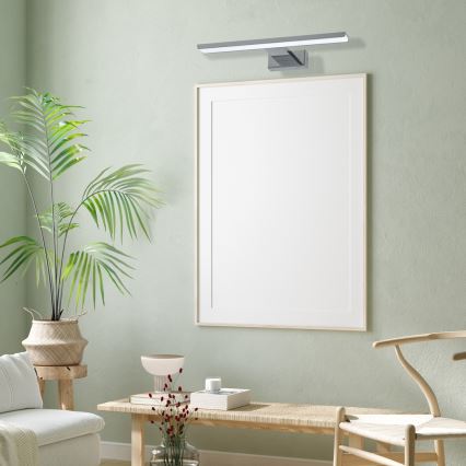 LED vonios sieninis šviestuvas SHINE LED/7W/230V 30 cm IP44 blizgus chromas