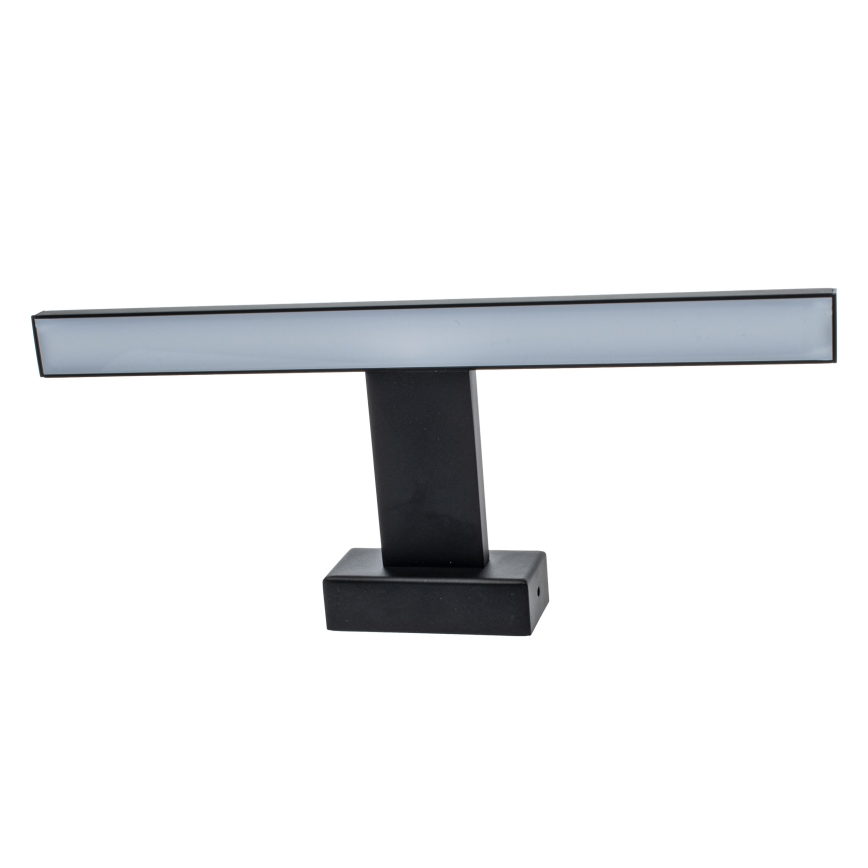 LED vonios sieninis šviestuvas SHINE LED/7W/230V 30 cm IP44 juodas