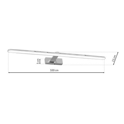 LED Vonios sieninis šviestuvas SPLASH 1xLED/21W/230V