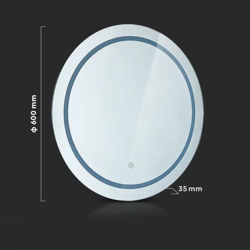 LED Vonios šildomas veidrodis su apšvietimu LED/25W/230V IP44 3000K/4000K/6400K