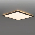 LED vonios šviestuvas su judesio ir sutemų jutikliu NIVERA LED/18W/230V IP54 3000/4000/6000K 30x30 cm juodas + nuotolinio valdymo pultas