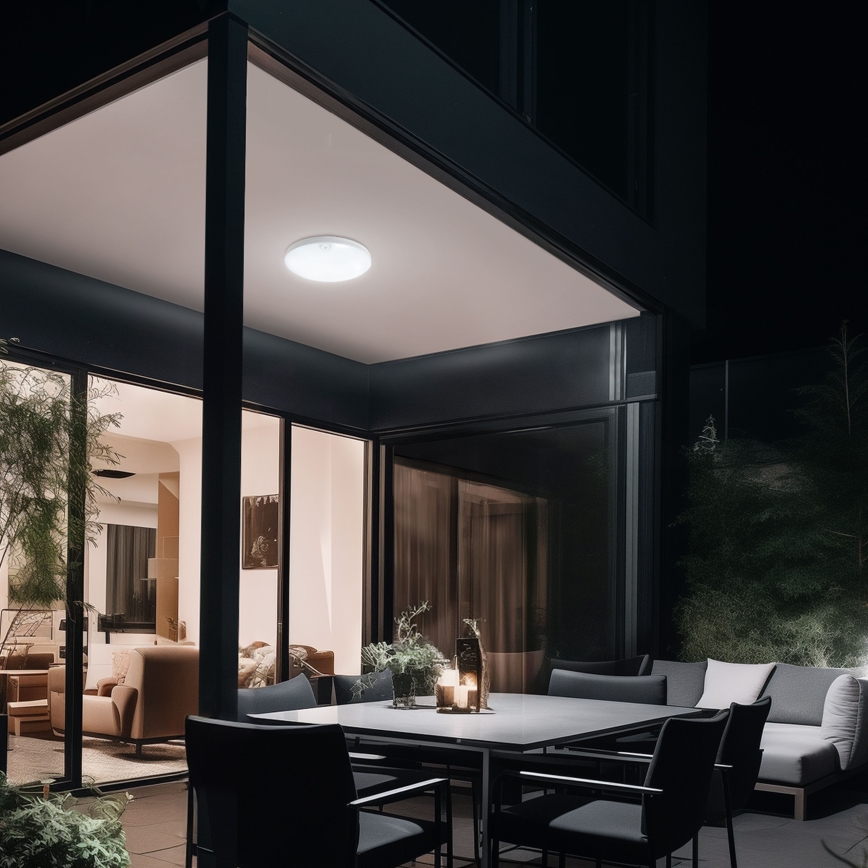 LED Sieninis vonios šviestuvas su judesio jutikliu NYMPHEA PROXI LED/18W/230V IP54 3000K