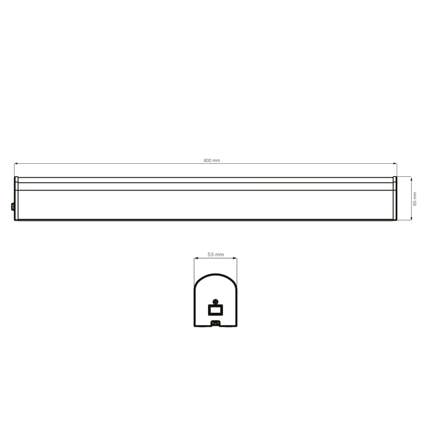 LED vonios veidrodžio apšvietimas ALEX LED/15W/230V 4000K 60 cm IP44 blizgus chromas