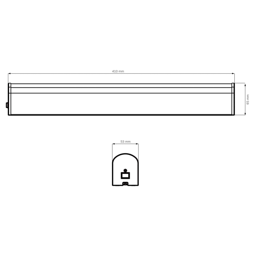 LED vonios veidrodžio apšvietimas ALEX LED/8W/230V 4000K 41 cm IP44 juoda
