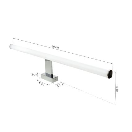 LED vonios veidrodžio apšvietimas DUNA LED/13,8W/230V IP44