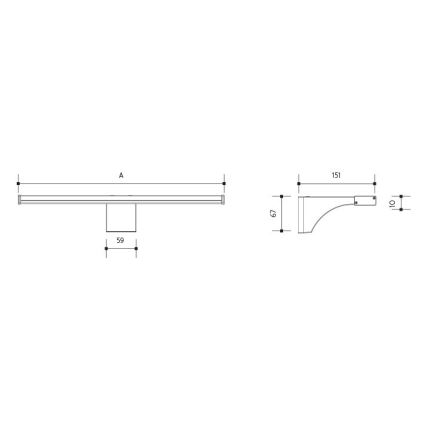 LED vonios veidrodžio apšvietimas ELESAR LED/8W/230V IP44 4000K