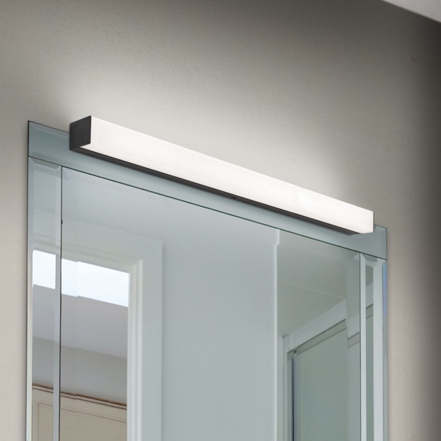 LED vonios veidrodžio apšvietimas HORIZON LED/12W/230V 3000/4000K 60 cm IP44 juoda