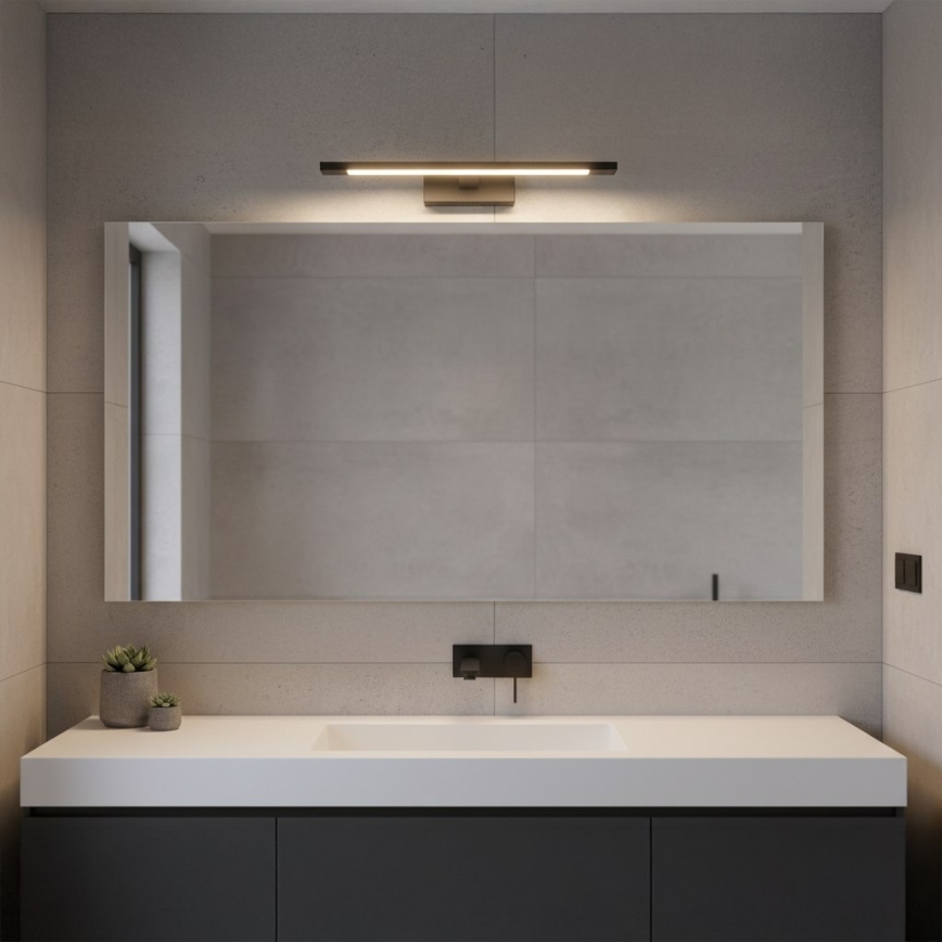 Juodas KLIMT LED vonios veidrodžio apšvietimas LED/8W/230V 3000/4000/6000K 40 cm IP44