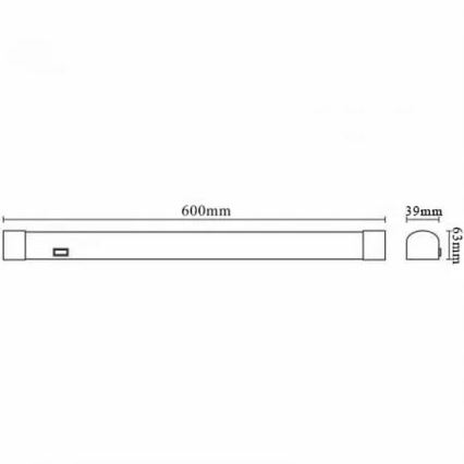 LED vonios veidrodžio apšvietimas LED/15W/230V 4000K IP44