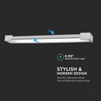 LED vonios veidrodžio apšvietimas LED/18W/230V 4000K IP44 60 cm balta