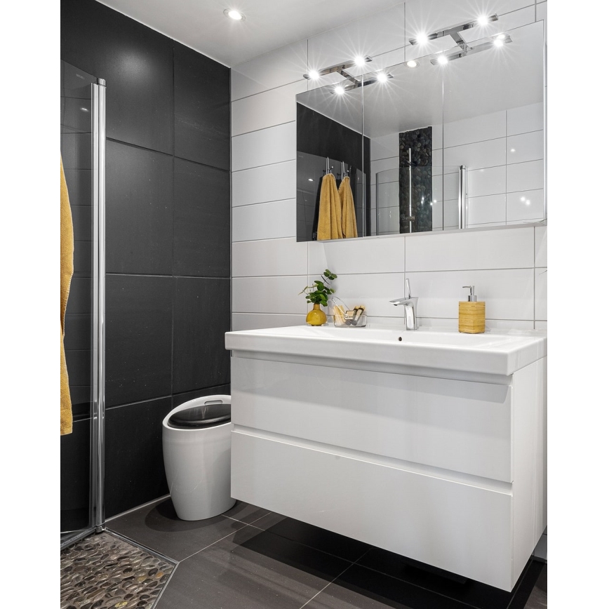 LED vonios veidrodžio apšvietimas LED/5W/230V 4000K 30 cm IP44 blizgus chromas