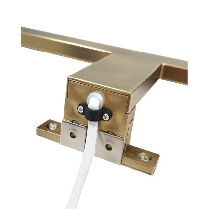 LED vonios veidrodžio apšvietimas LED/8W/230V 4000K 50 cm IP44 matinė auksinė