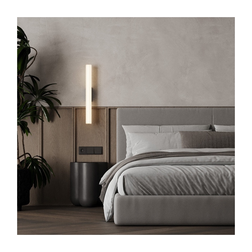 LED vonios veidrodžio apšvietimas LINEA, 12W/230V, 3000/4000/6000K, IP44, 61 cm, balta