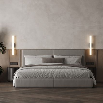 LED vonios veidrodžio apšvietimas LINEA LED/8W/230V 3000/4000/6000K IP44 45 cm juoda