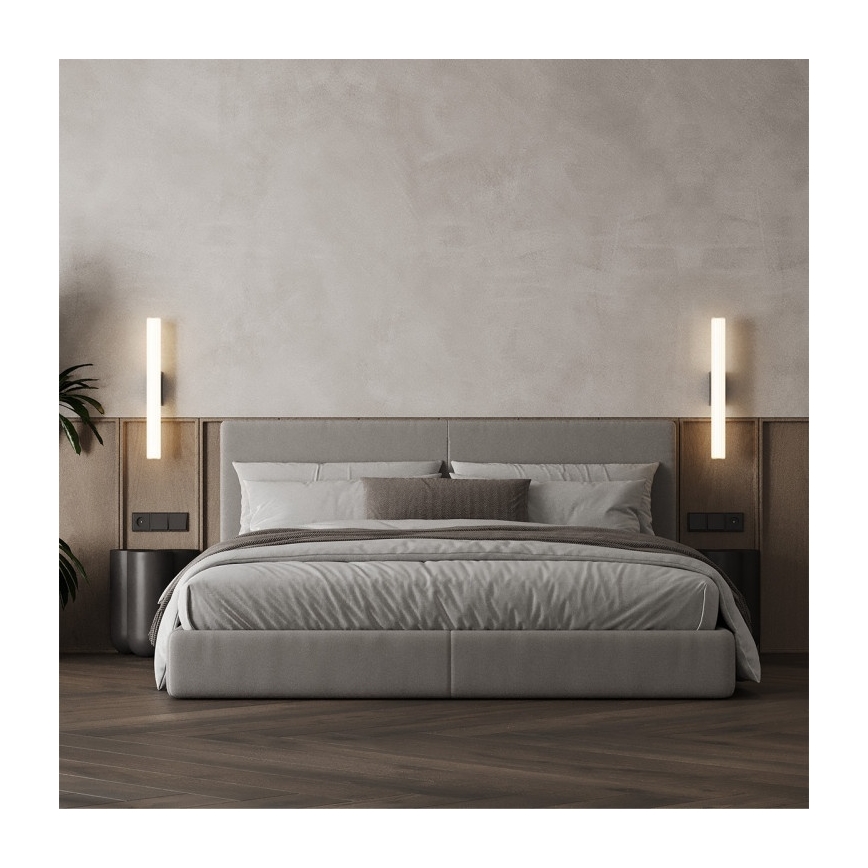 LED vonios veidrodžio apšvietimas LINEA LED/8W/230V 3000/4000/6000K IP44 45 cm juoda