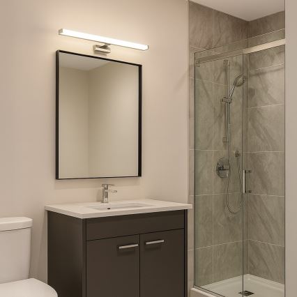 LED vonios veidrodžio apšvietimas MIRORE LED/10W/230V 60 cm IP44 blizgaus chromo