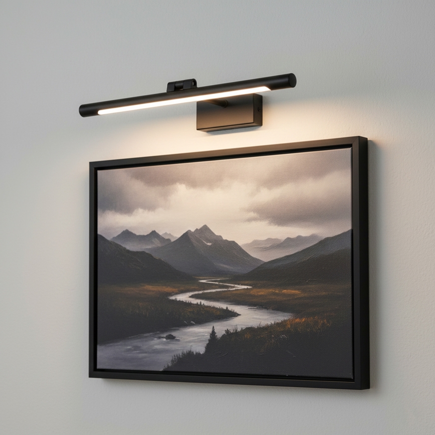 LED vonios veidrodžio apšvietimas MIRROR LED/6W/230V 4000K IP44 40 cm juodas