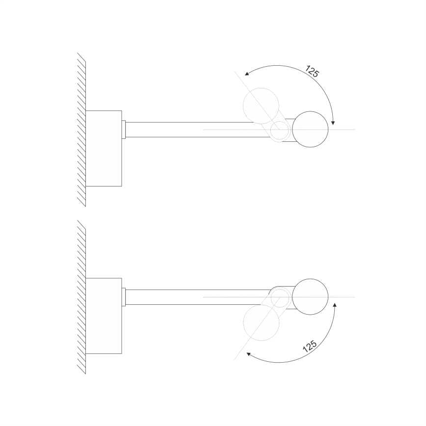 LED vonios veidrodžio apšvietimas MIRROR LED/6W/230V 4000K IP44 40 cm juodas