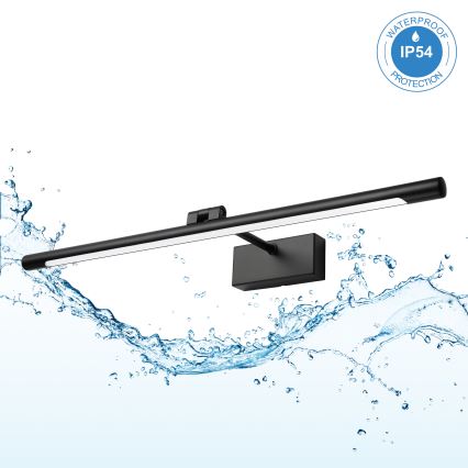 LED vonios veidrodžio apšvietimas MIRROR LED/8W/230V 4000K IP44 60 cm juodas